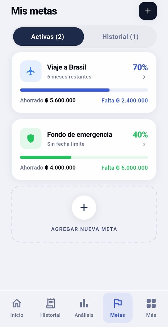 Metas de ahorro en Birumo